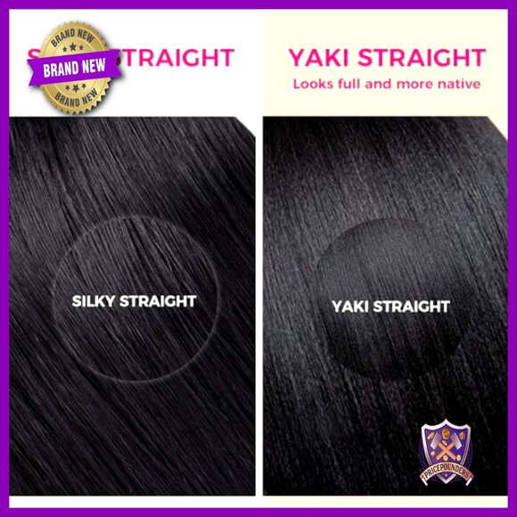 16 Inch Yaki Straight Clip-In Human Hair Extensions, 110g, 7 Pieces main image 5